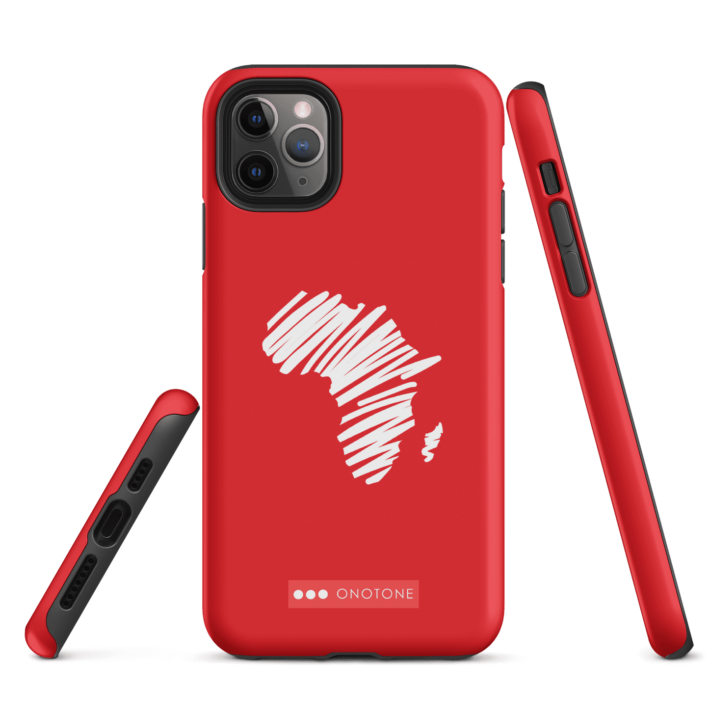 Dual Layer Africa modern red iPhone® Case ( MD-1393)