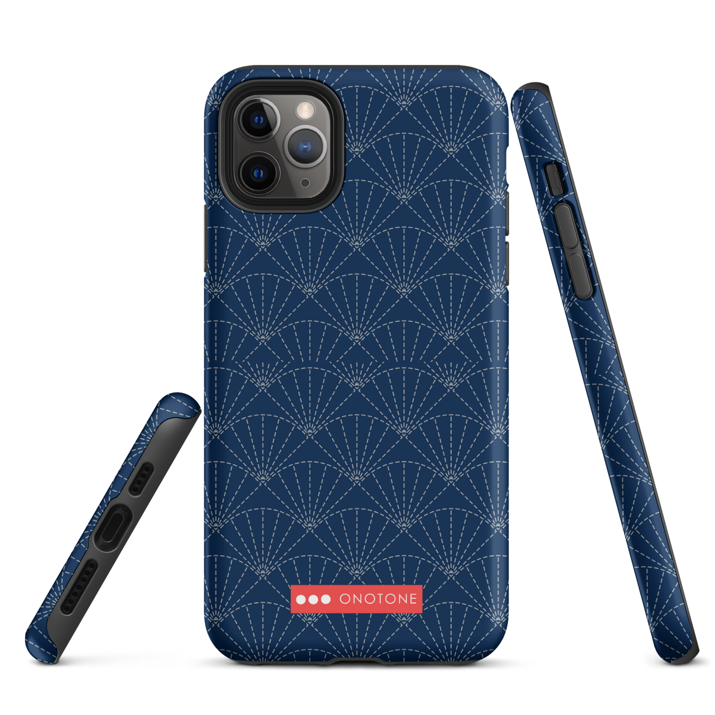 Japanese design indigo iPhone® Case with patterns