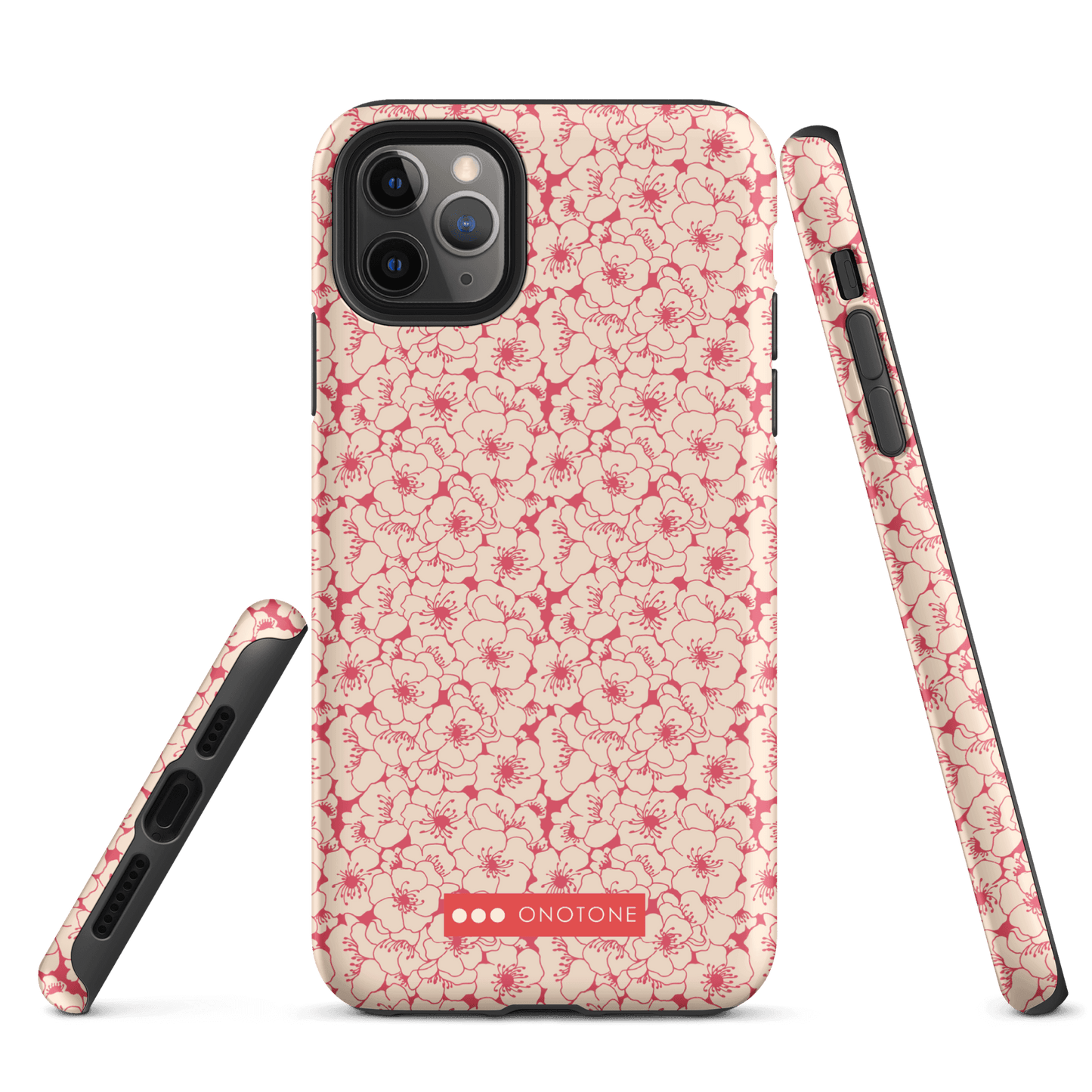 Japanese design indigo iPhone® Case with sakura patterns (IND-012)
