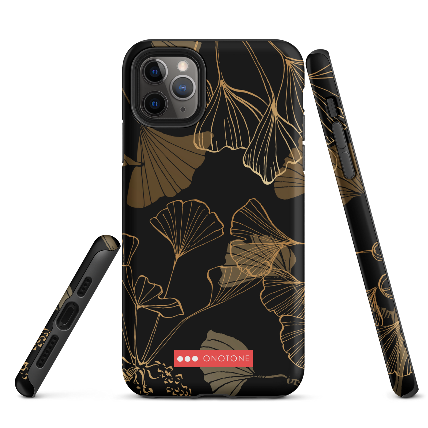 Japanese traditional design indigo iPhone® Case Ginkgo leaves