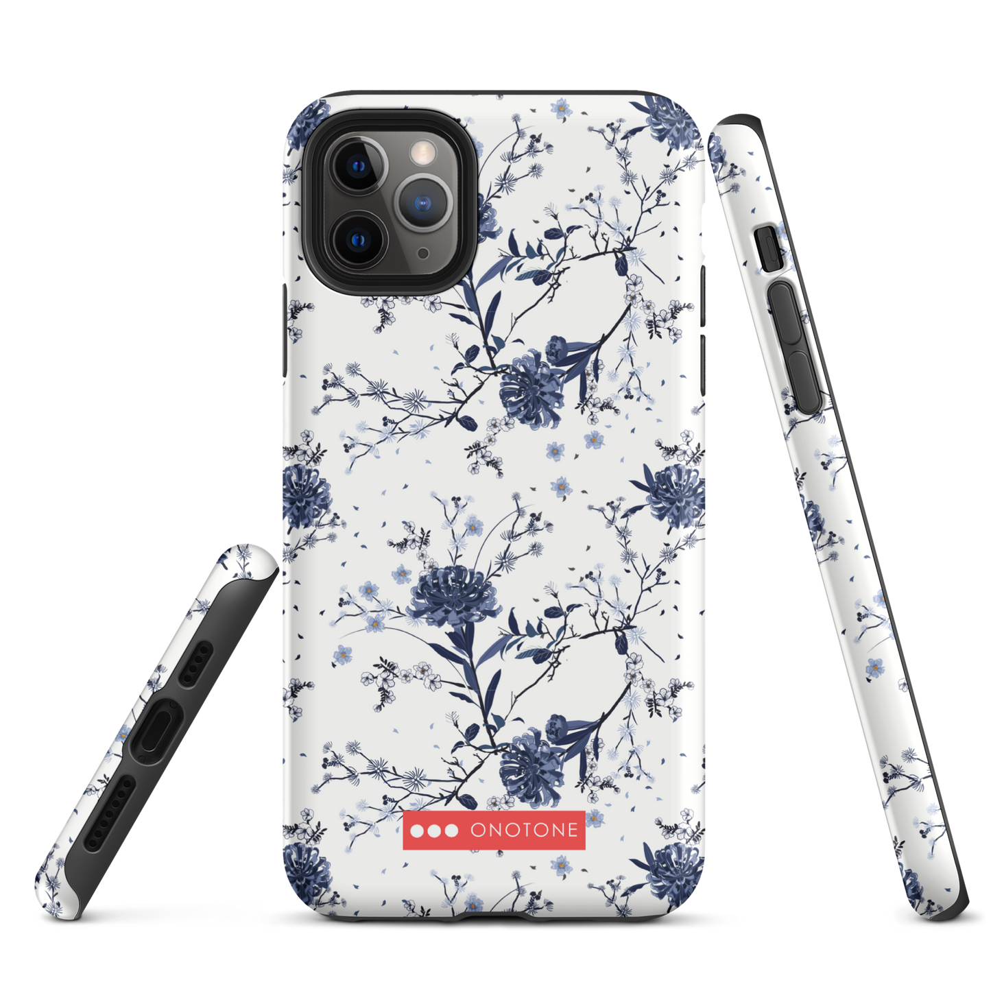 Japanese design indigo iPhone® Case with patterns