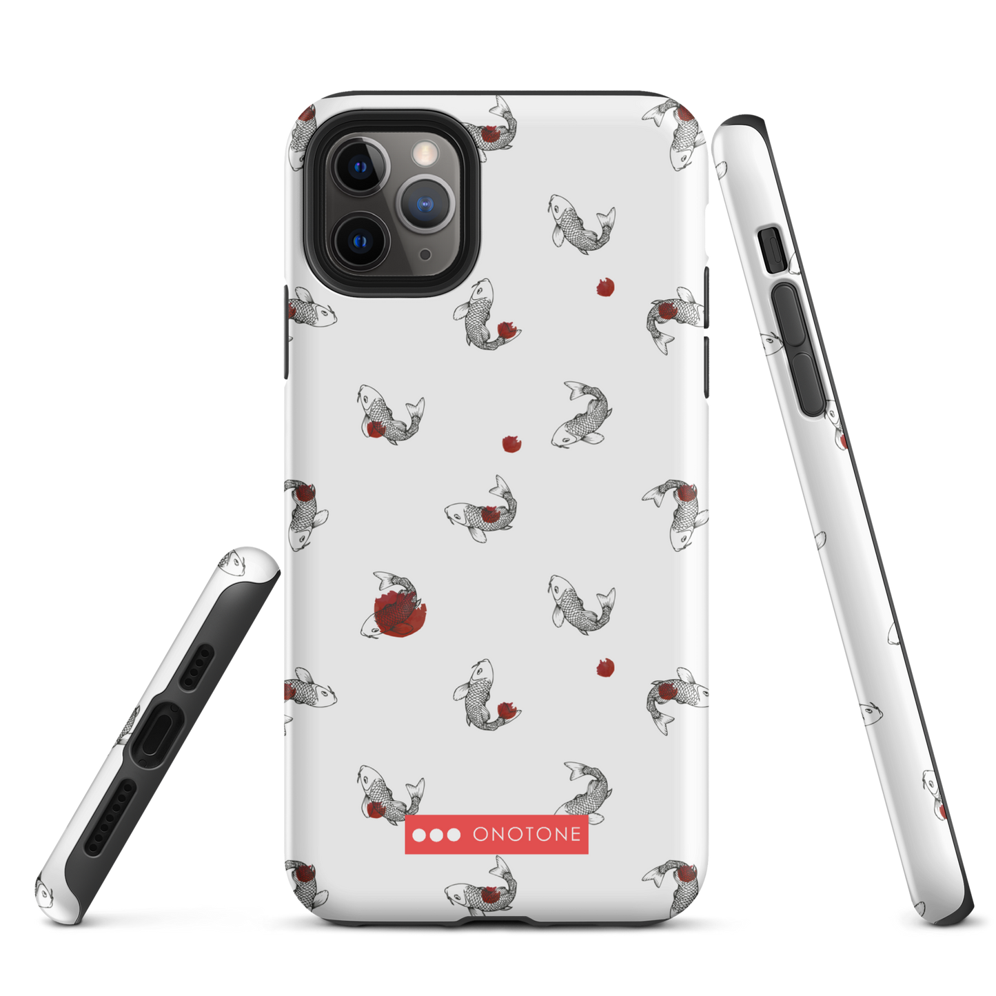 Japanese design indigo iPhone® Case with Koi patterns