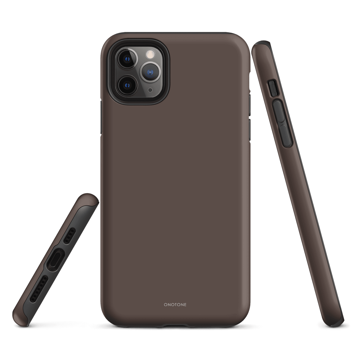 TAUPE MINIMALIST IPHONE® CASE - PANTONE® CHOCOLATE MARTINI