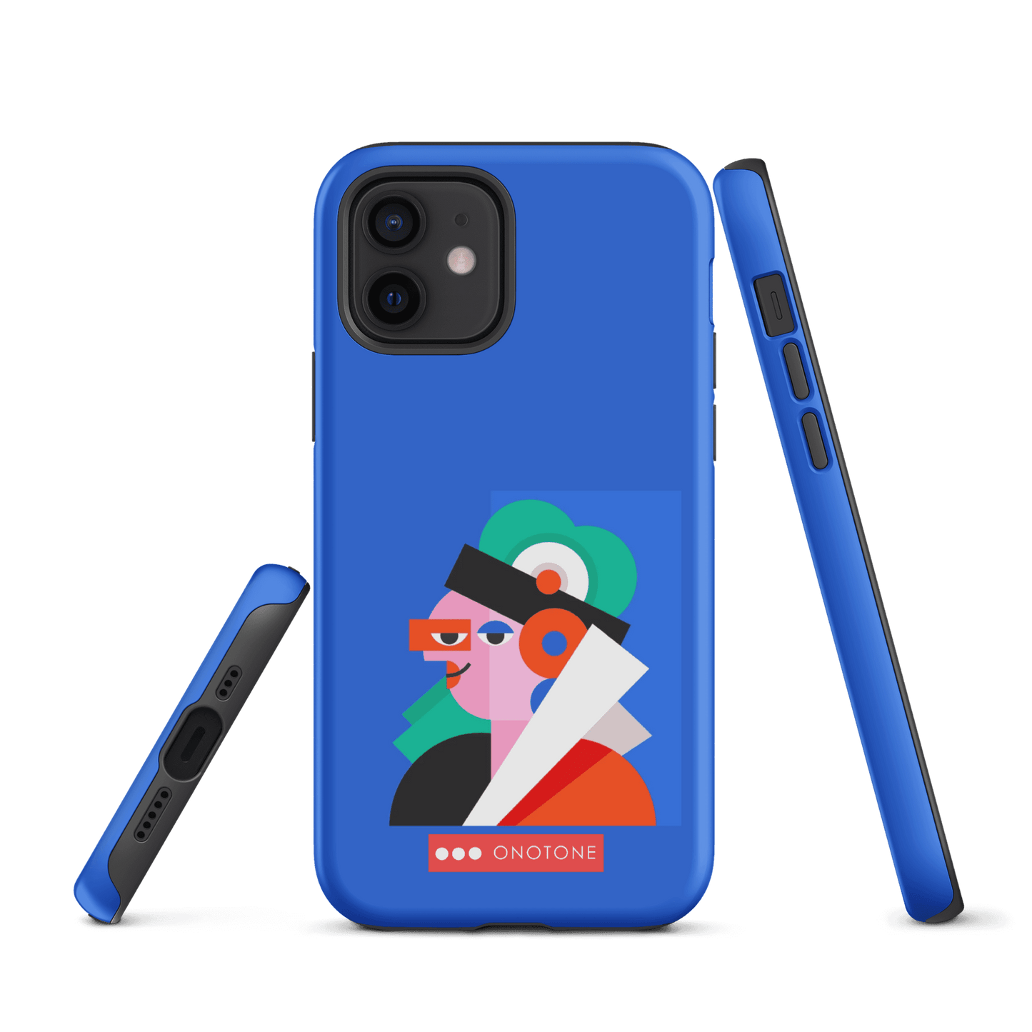 Dual Layer blue modern iPhone® Case ( MD-4071)
