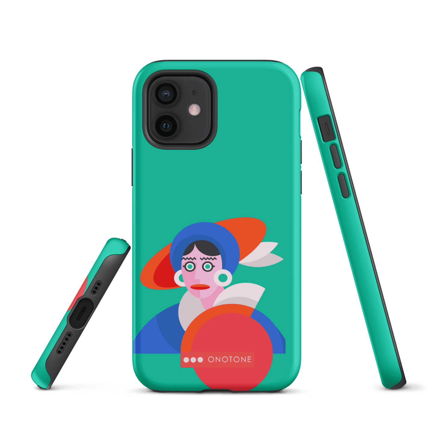 Dual Layer green modern iPhone® Case ( MD-3689)