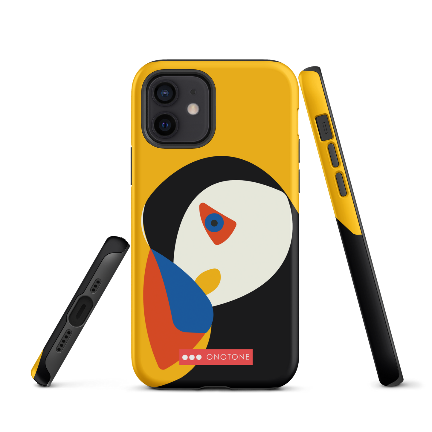 Dual Layer yellow modern iPhone® Case