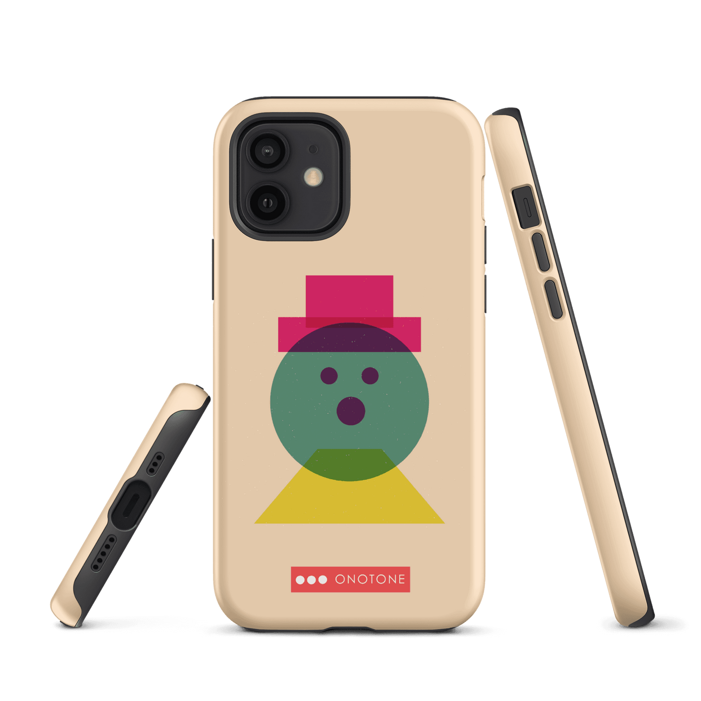 Dual Layer beige modern iPhone® Case ( MD-3129)
