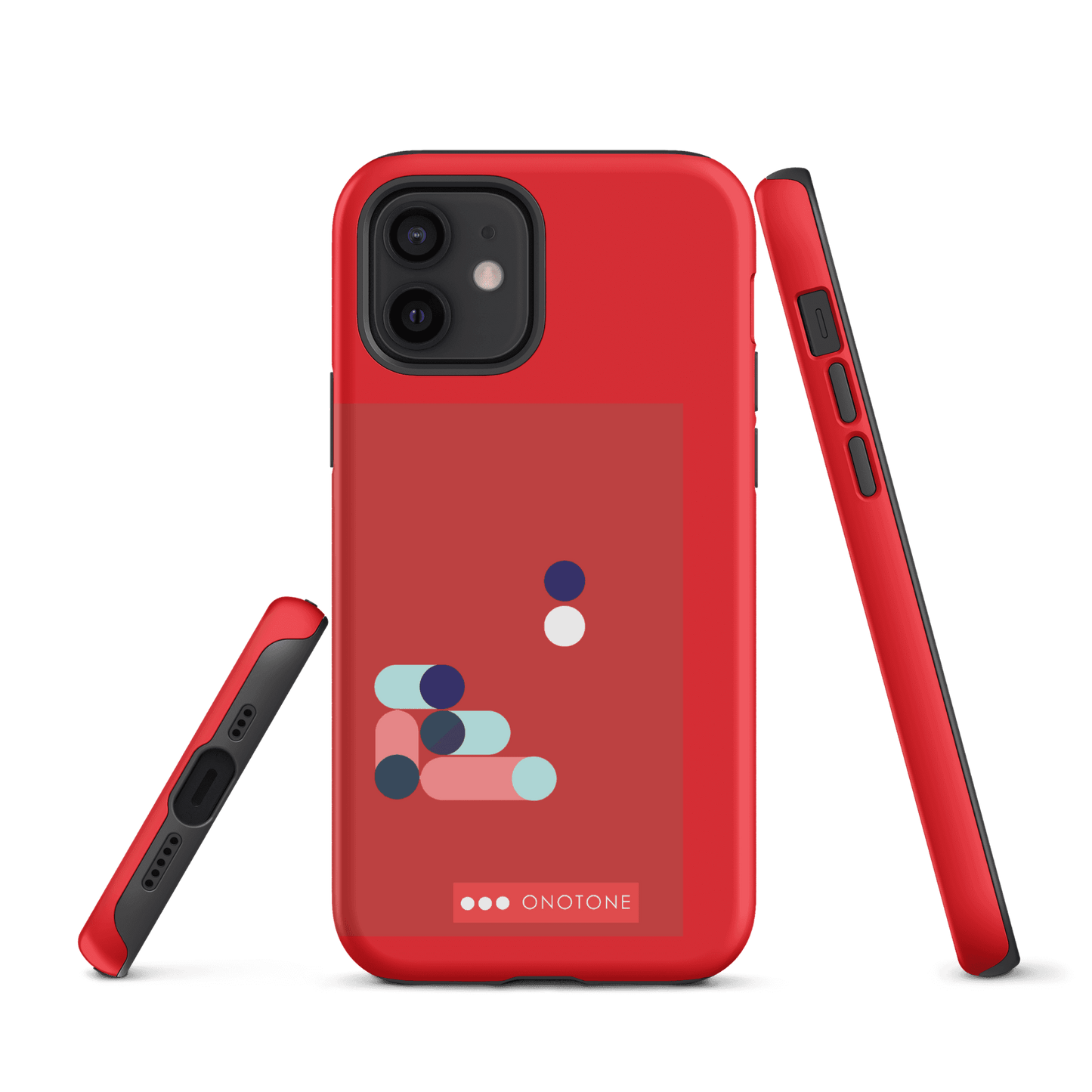 Dual Layer red modern iPhone® Case ( MD-3409)