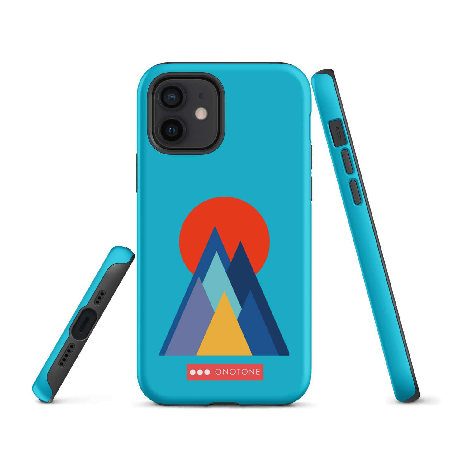 Dual Layer blue modern iPhone® Case ( MD-2737)