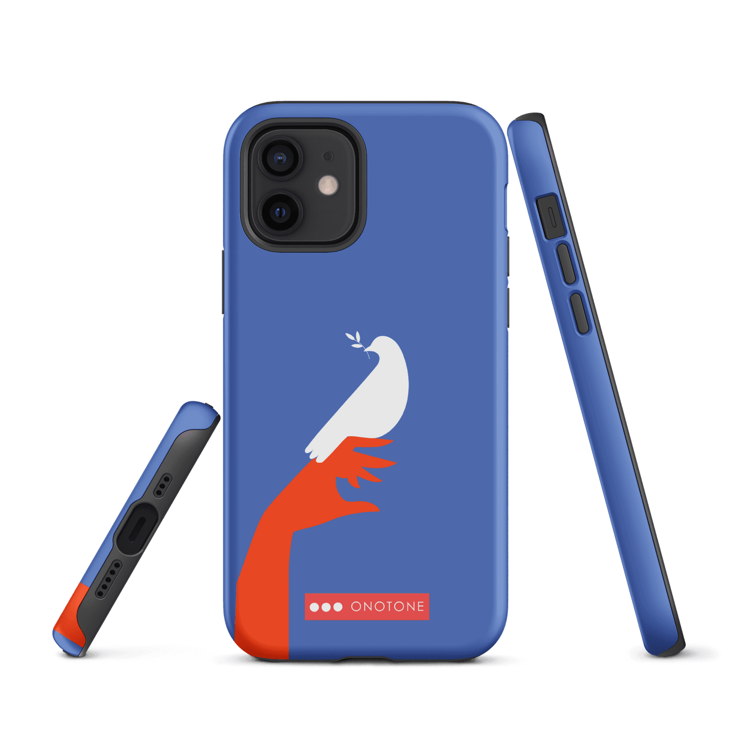 Dual Layer blue modern iPhone® Case ( MD-1673)