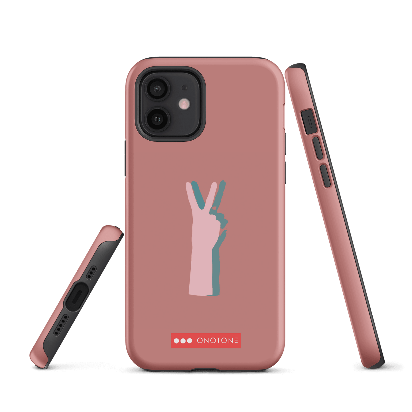 Dual Layer peace out modern iPhone® Case ( MD-1505)