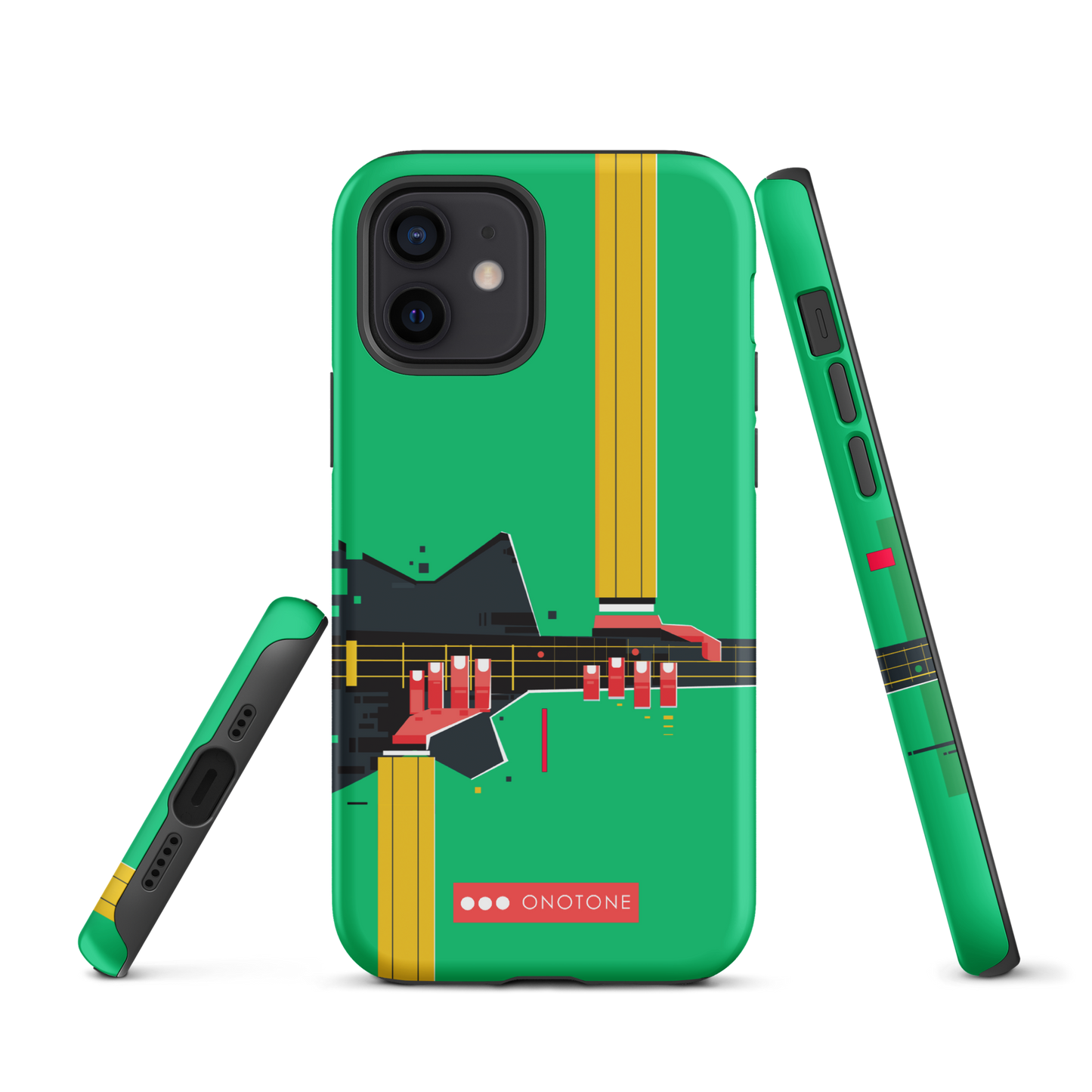 Dual Layer green modern iPhone® Case