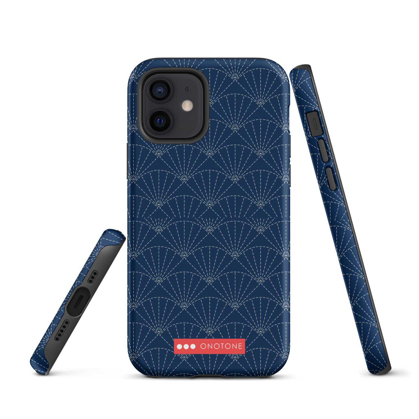 Japanese design indigo iPhone® Case with patterns