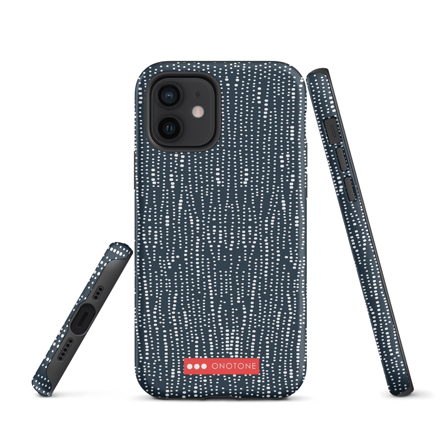 Japanese design indigo iPhone® Case with dotted patterns (IND-009)