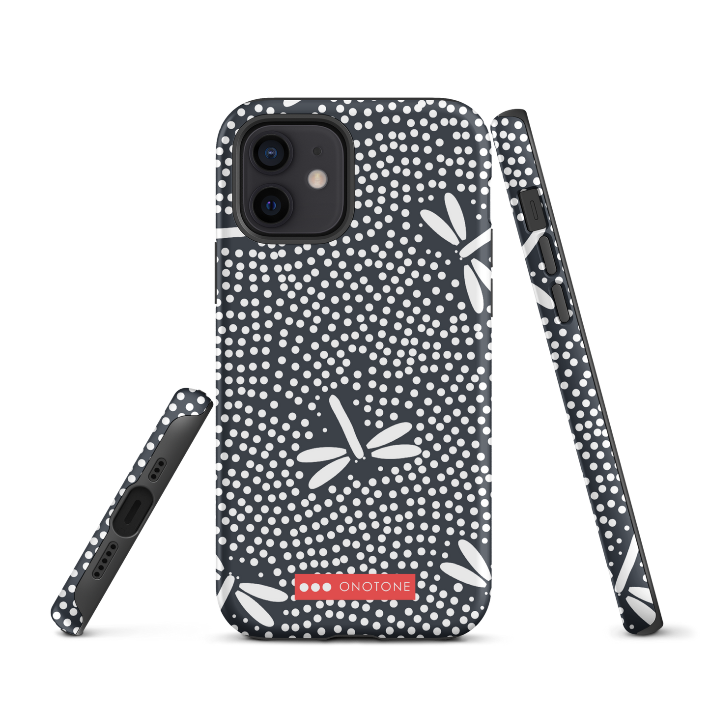 Japanese design indigo iPhone® Case with firefly patterns