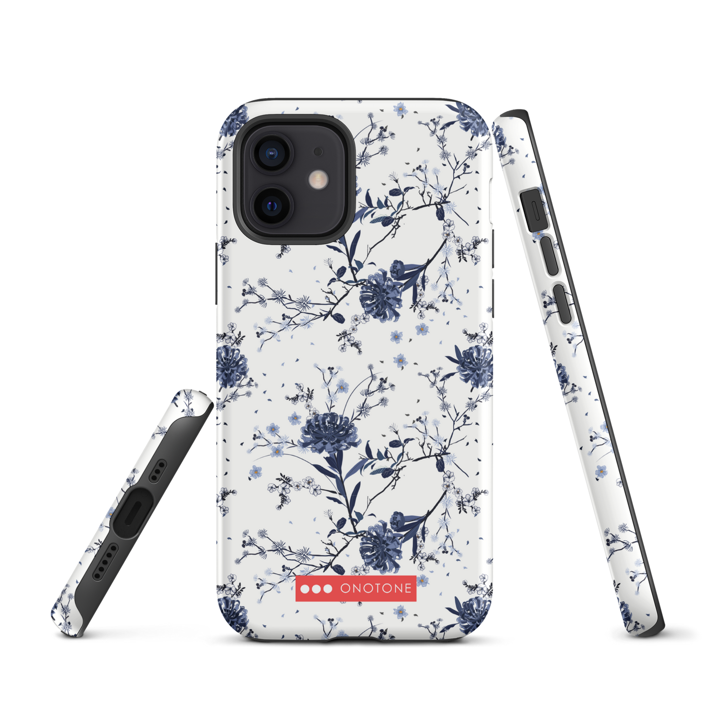 Japanese design indigo iPhone® Case with patterns