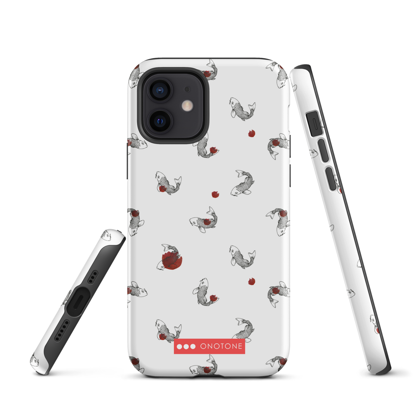Japanese design indigo iPhone® Case with Koi patterns