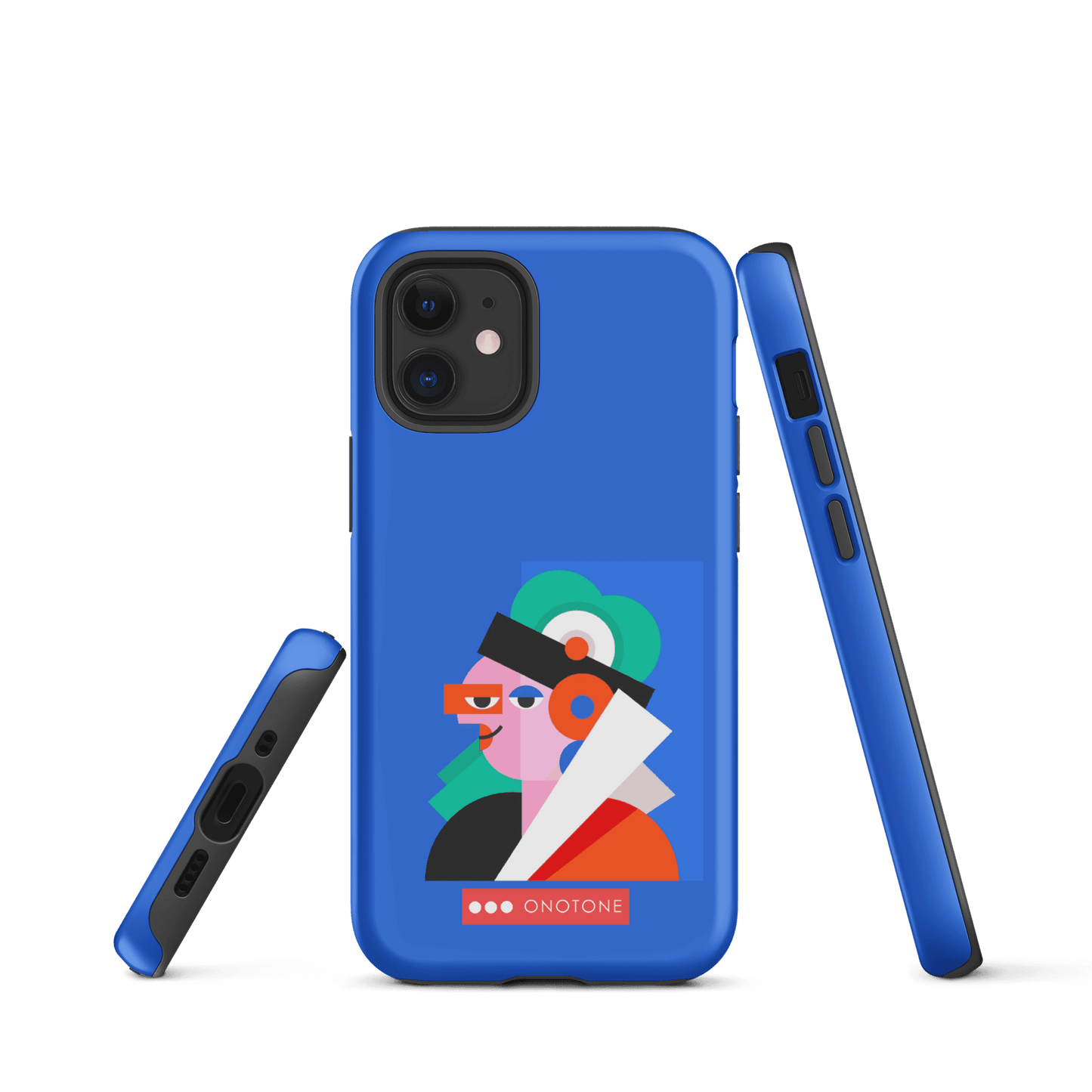 Dual Layer blue modern iPhone® Case ( MD-4071)