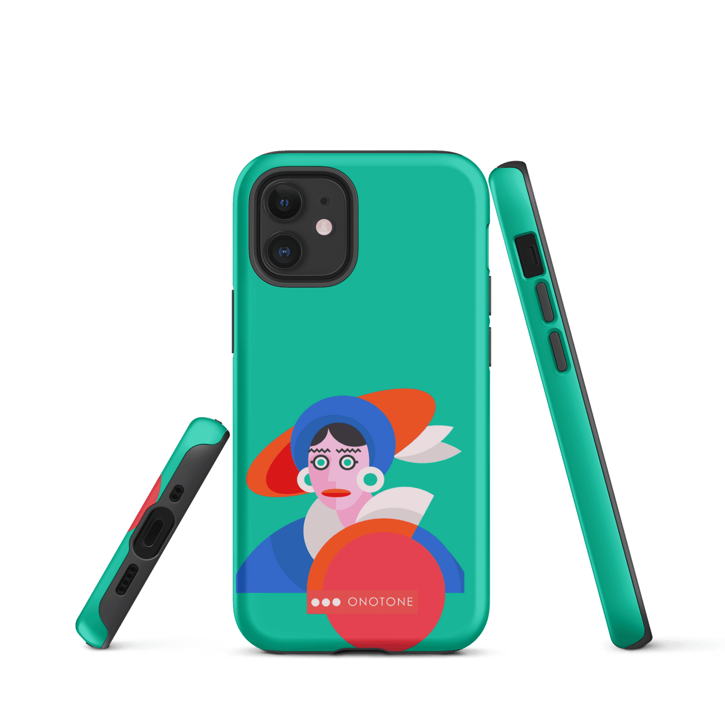 Dual Layer green modern iPhone® Case ( MD-3689)