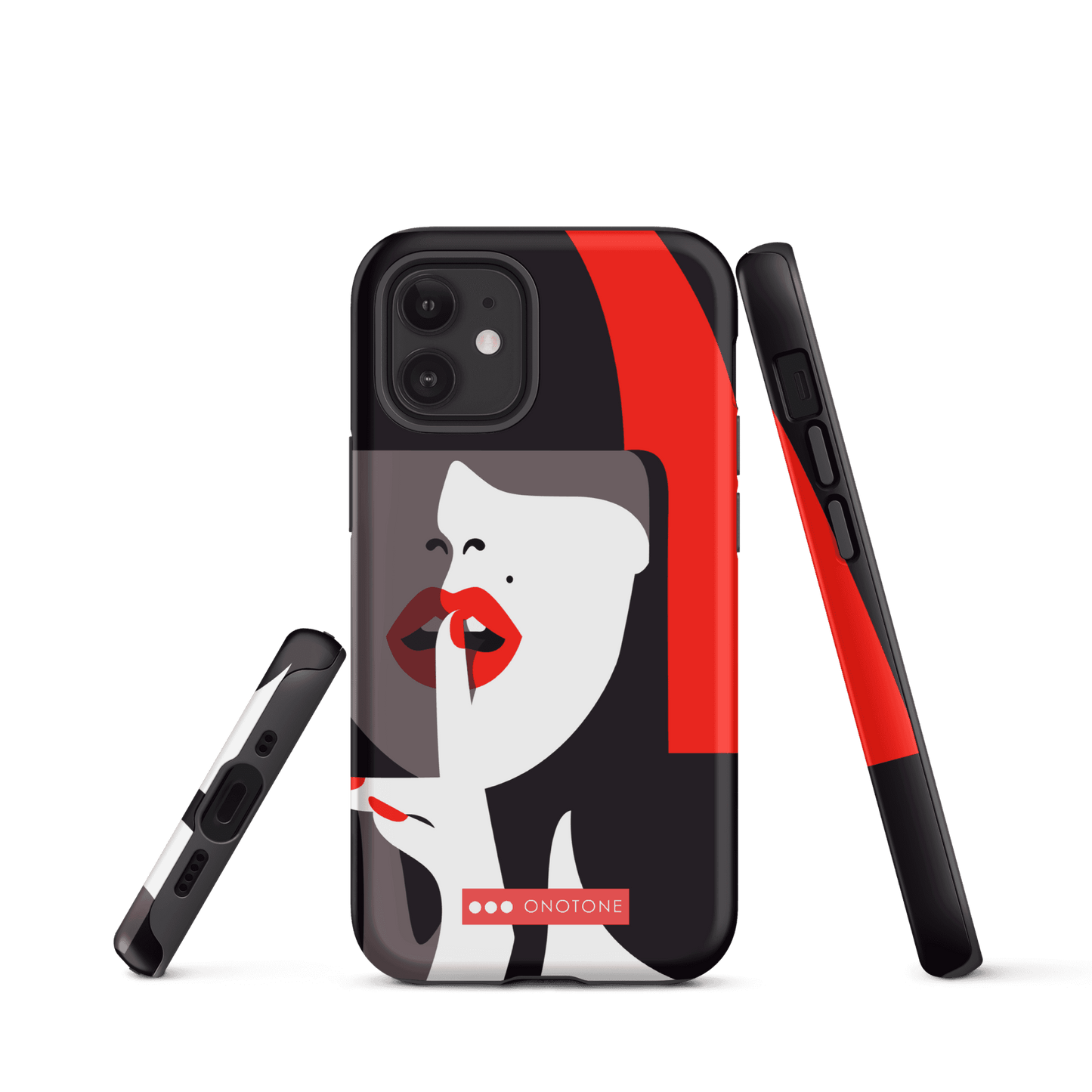 Dual Layer black modern iPhone® Case ( MD-3577)