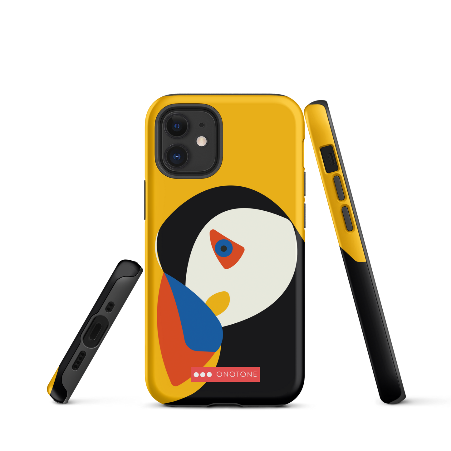 Dual Layer yellow modern iPhone® Case