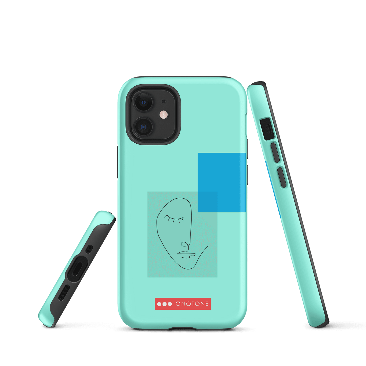 Dual Layer blue modern iPhone® Case ( MD-3745)