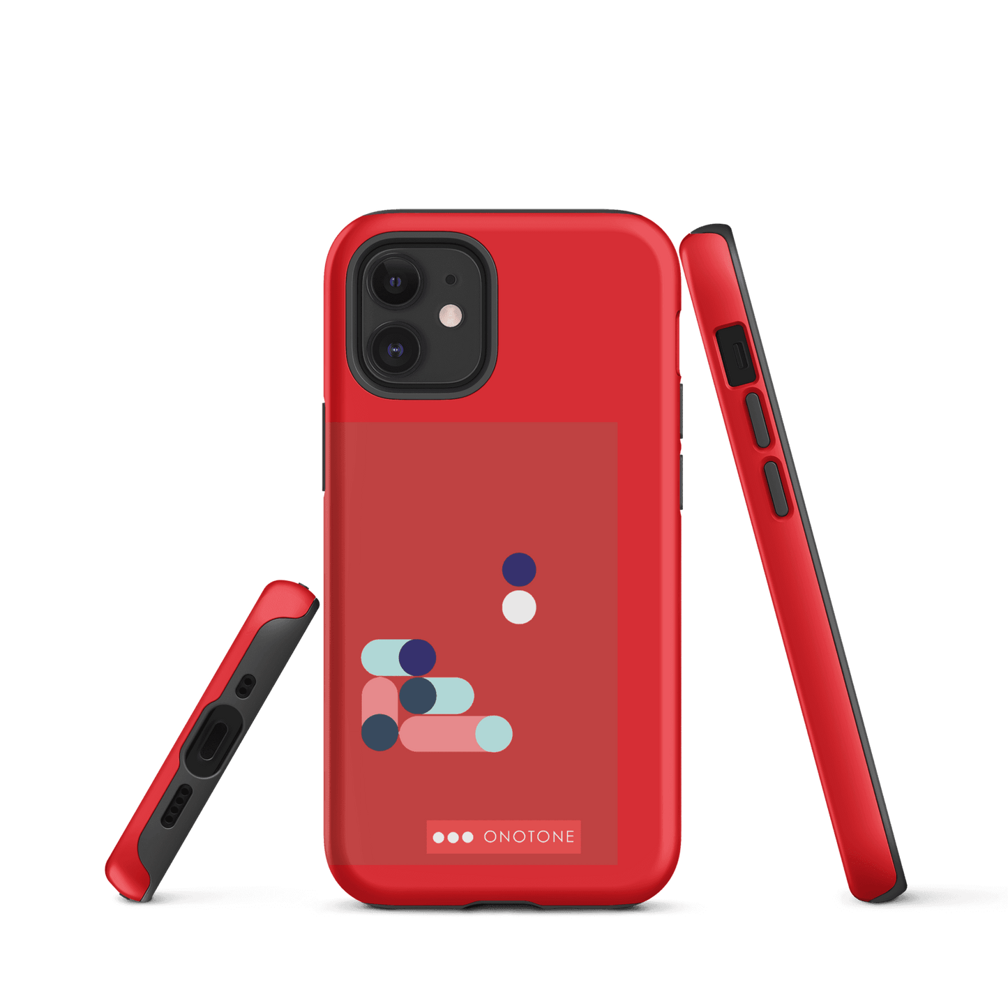 Dual Layer red modern iPhone® Case ( MD-3409)