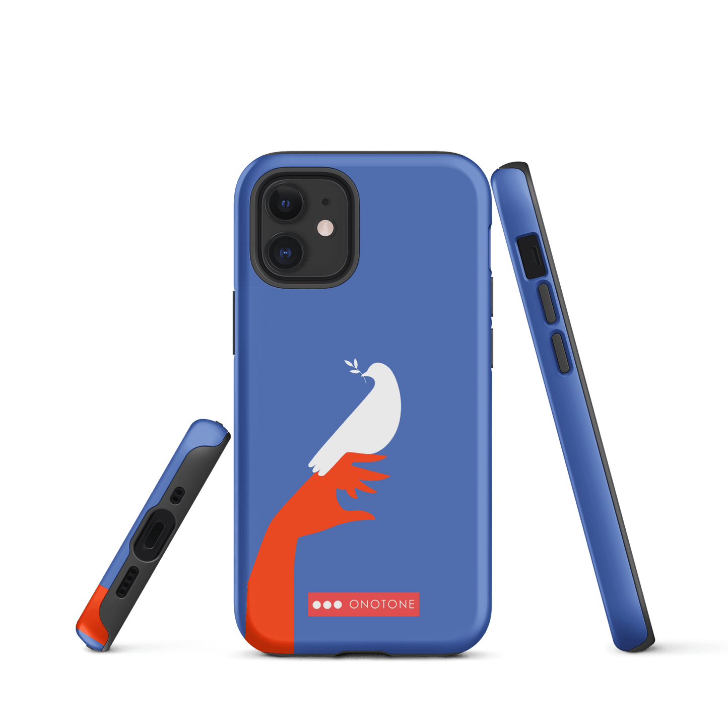 Dual Layer blue modern iPhone® Case ( MD-1673)