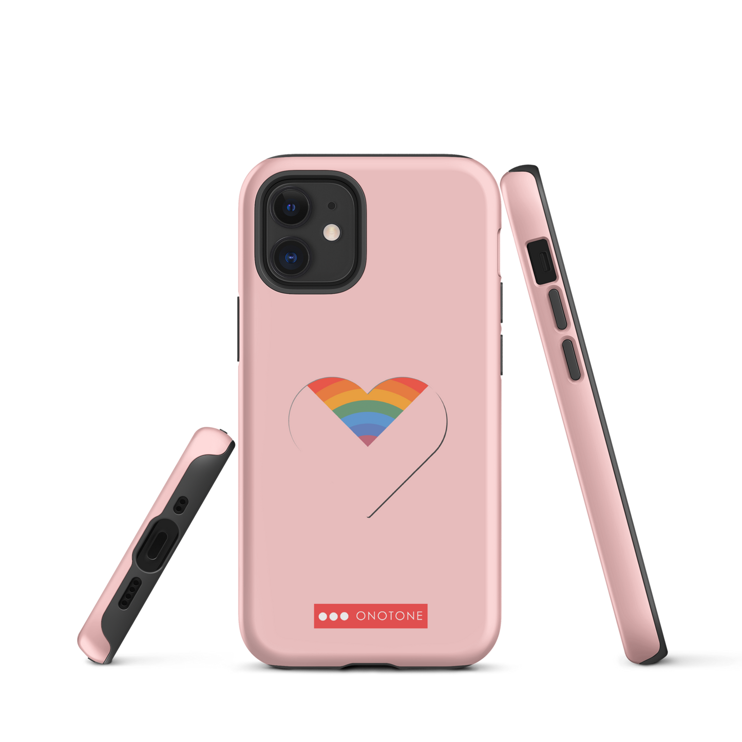 Dual Layer rainbow modern iPhone® Case