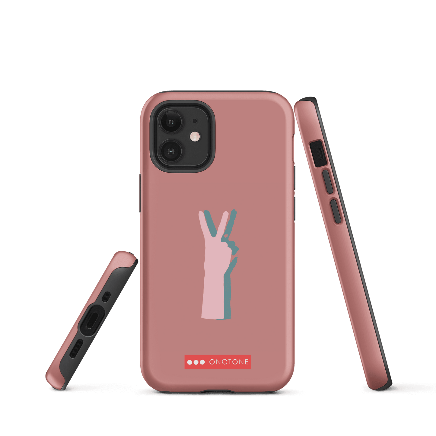 Dual Layer peace out modern iPhone® Case ( MD-1505)