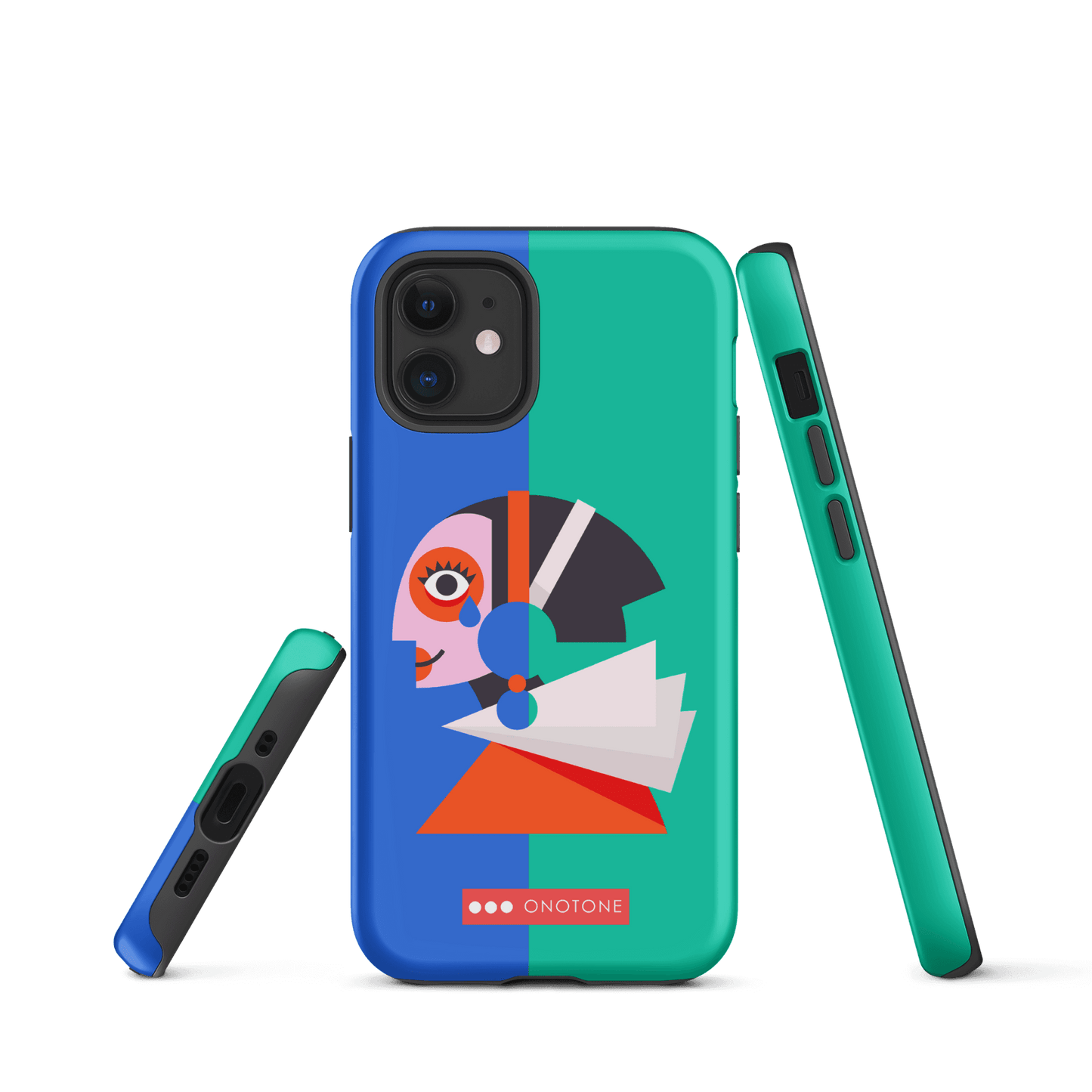 Dual Layer green modern iPhone® Case ( MD-1617)