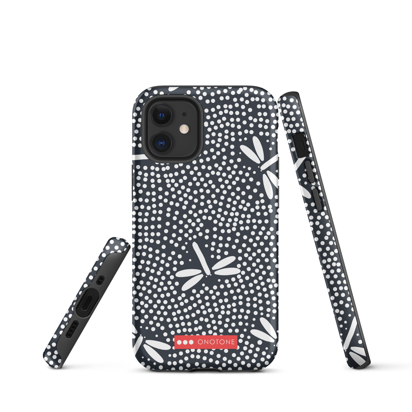 Japanese design indigo iPhone® Case with firefly patterns