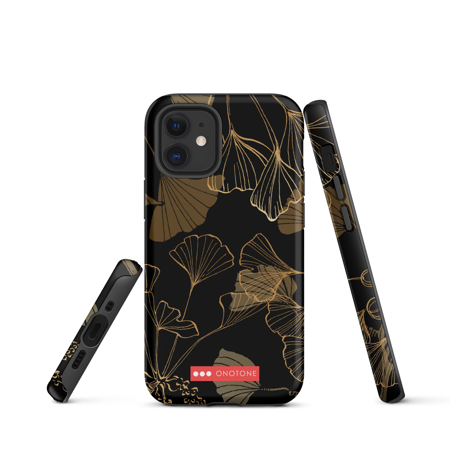 Japanese traditional design indigo iPhone® Case Ginkgo leaves