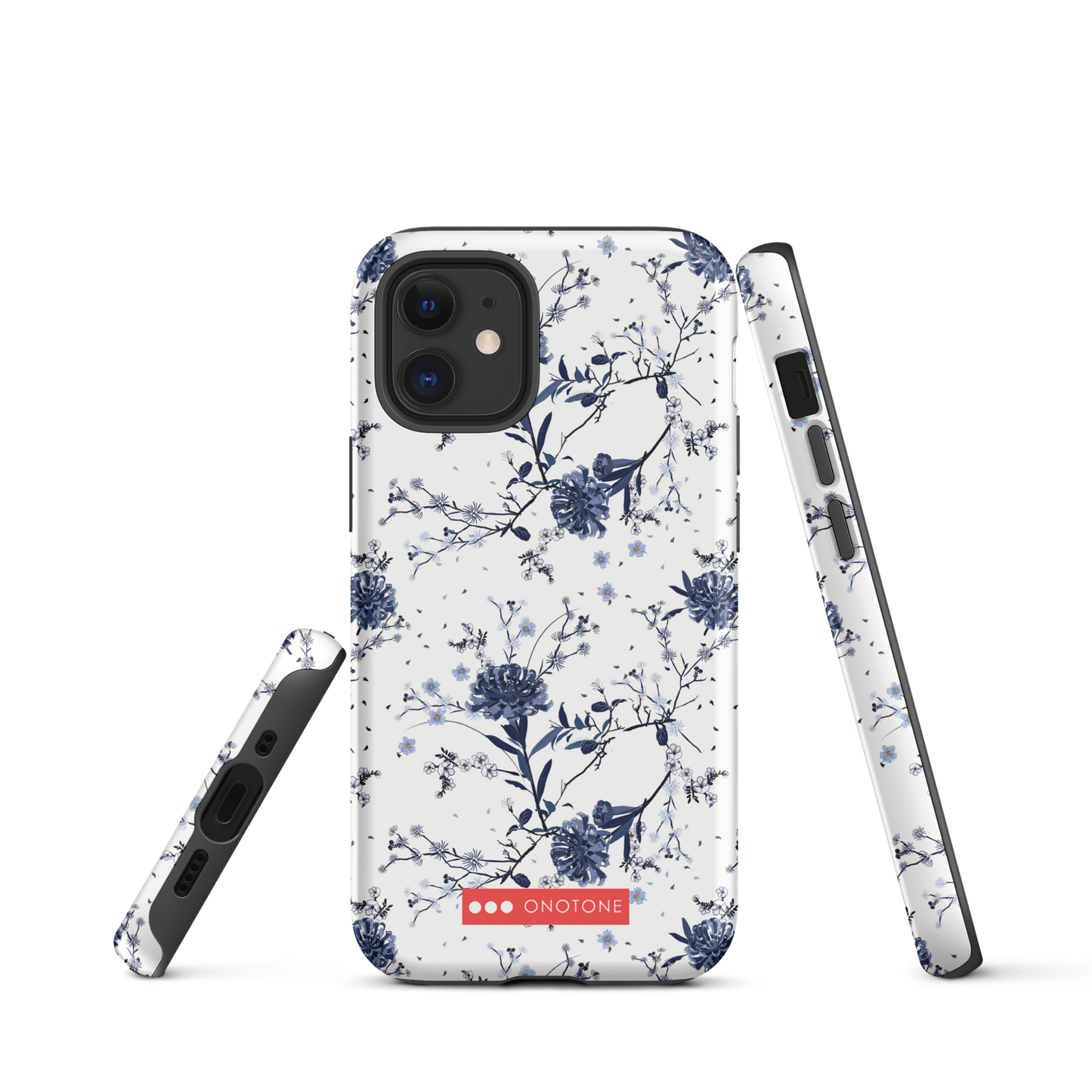 Japanese design indigo iPhone® Case with patterns