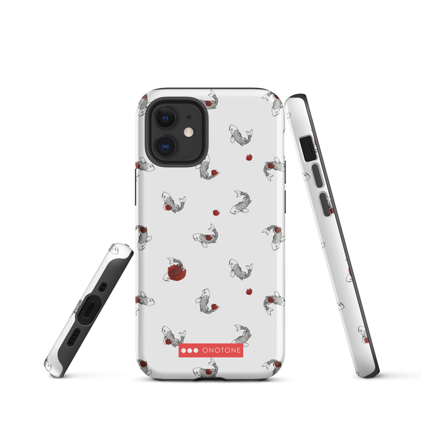 Japanese design indigo iPhone® Case with Koi patterns