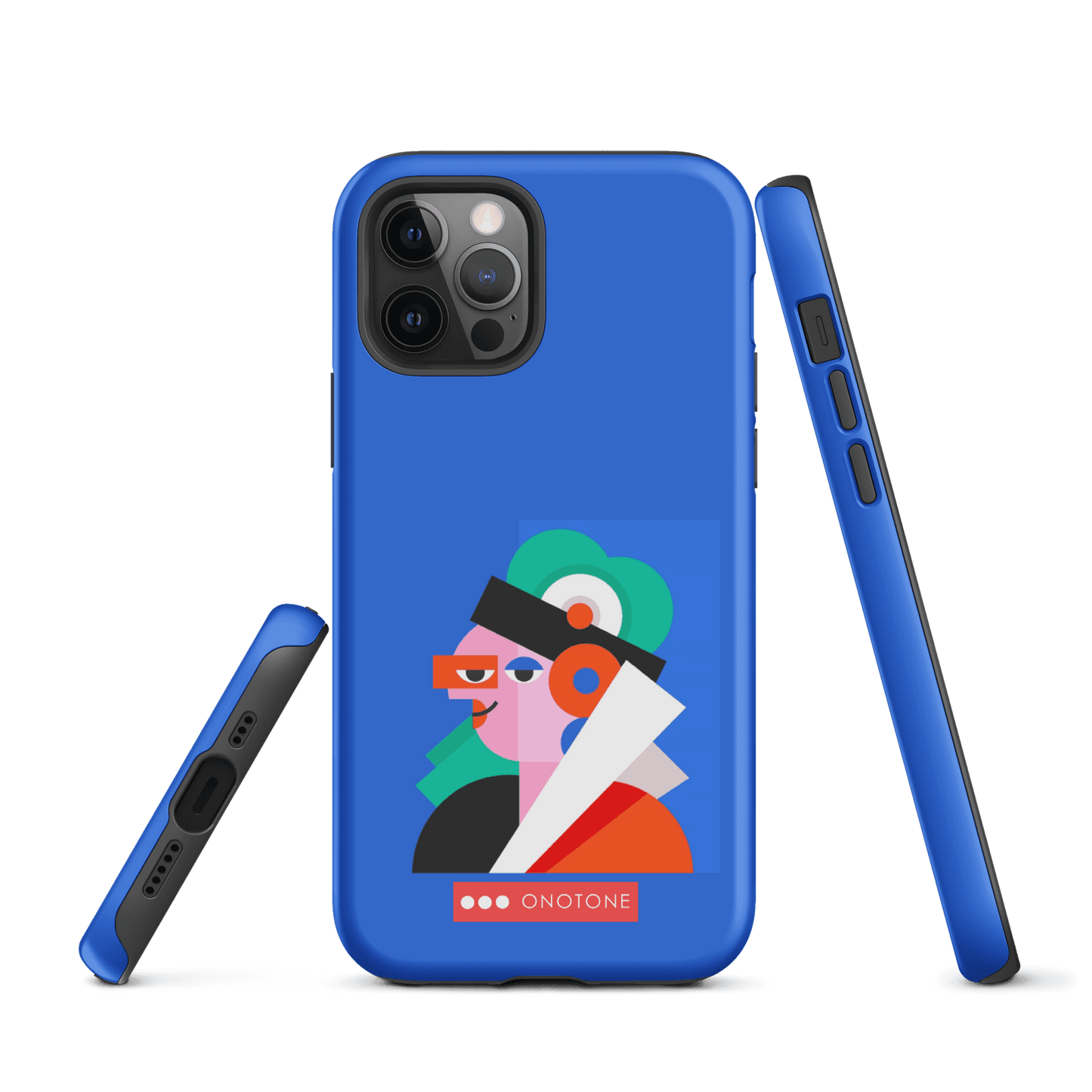 Dual Layer blue modern iPhone® Case ( MD-4071)
