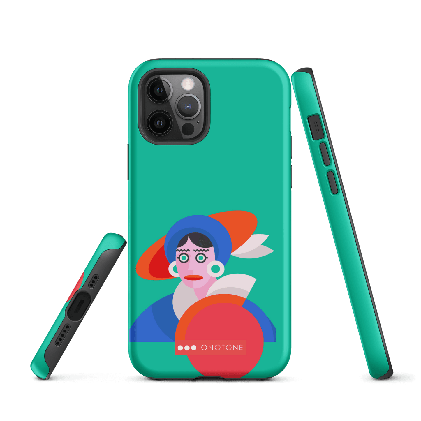 Dual Layer green modern iPhone® Case ( MD-3689)