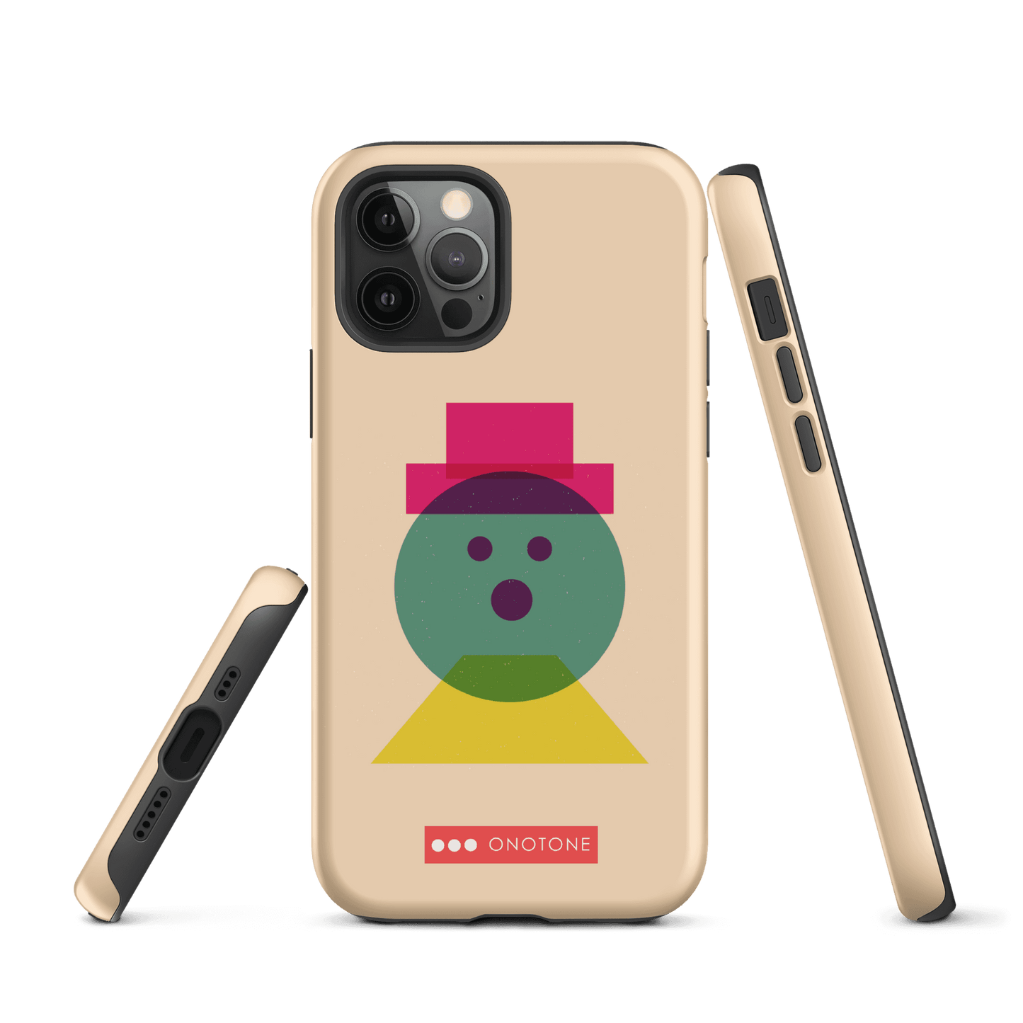 Dual Layer beige modern iPhone® Case ( MD-3129)