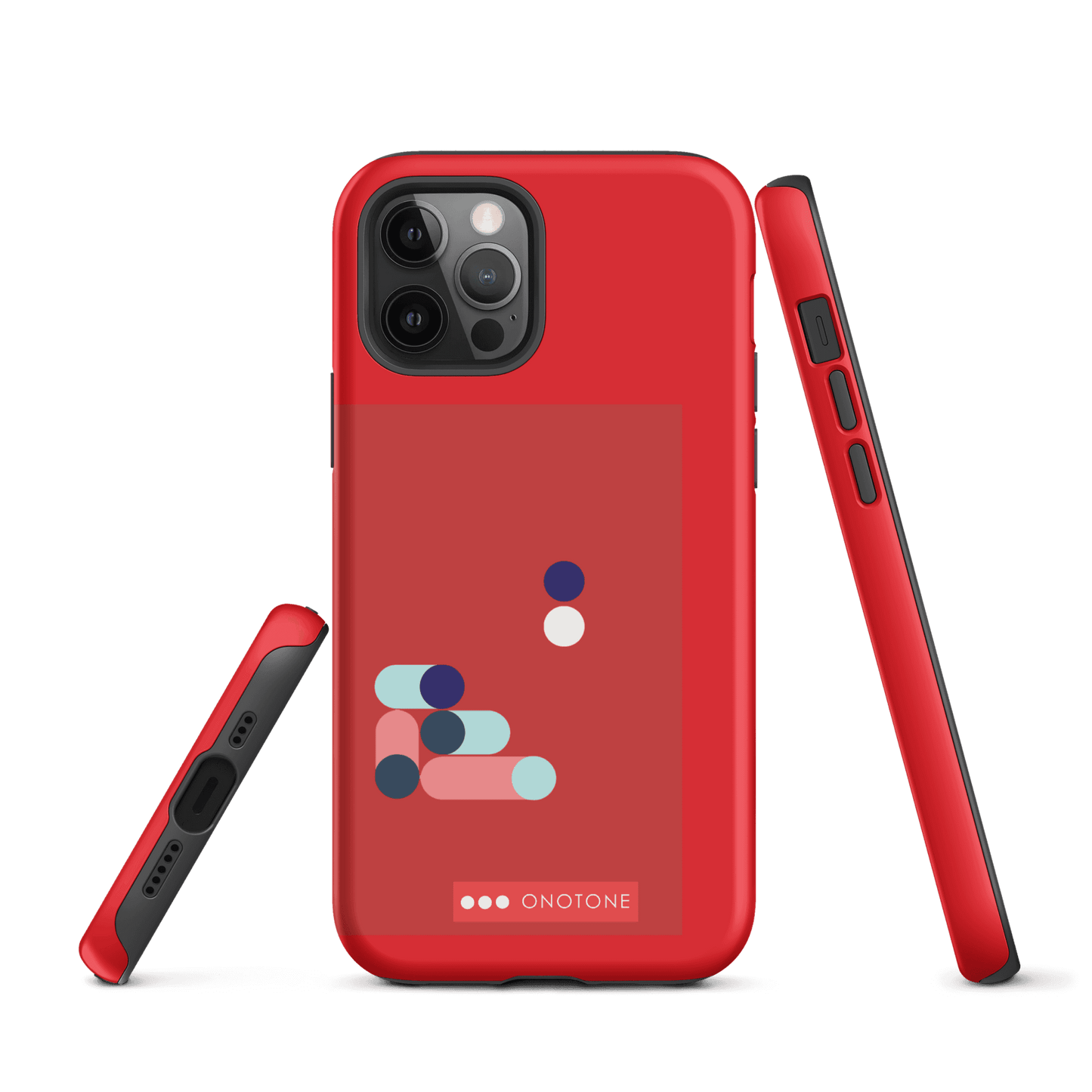 Dual Layer red modern iPhone® Case ( MD-3409)