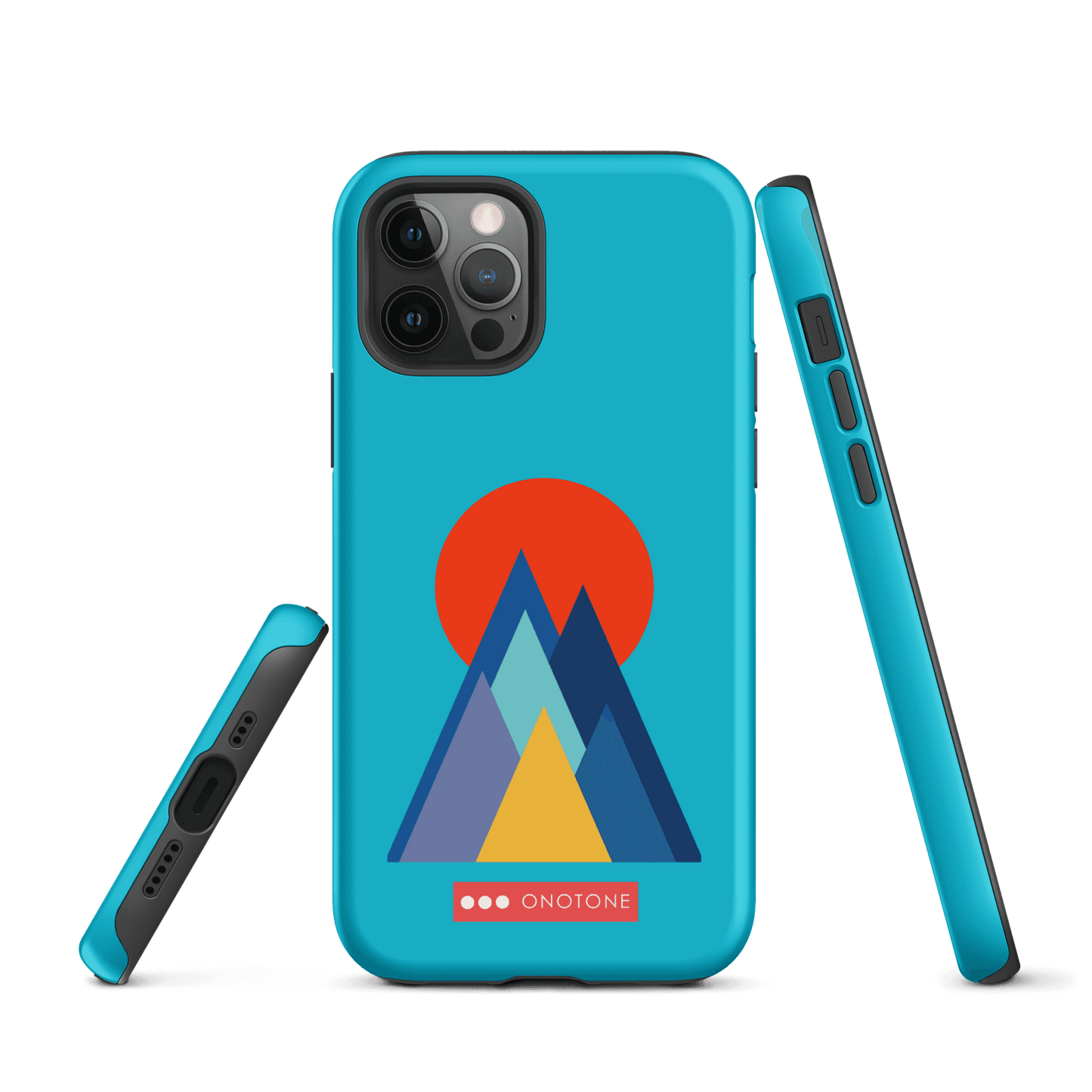 Dual Layer blue modern iPhone® Case ( MD-2737)