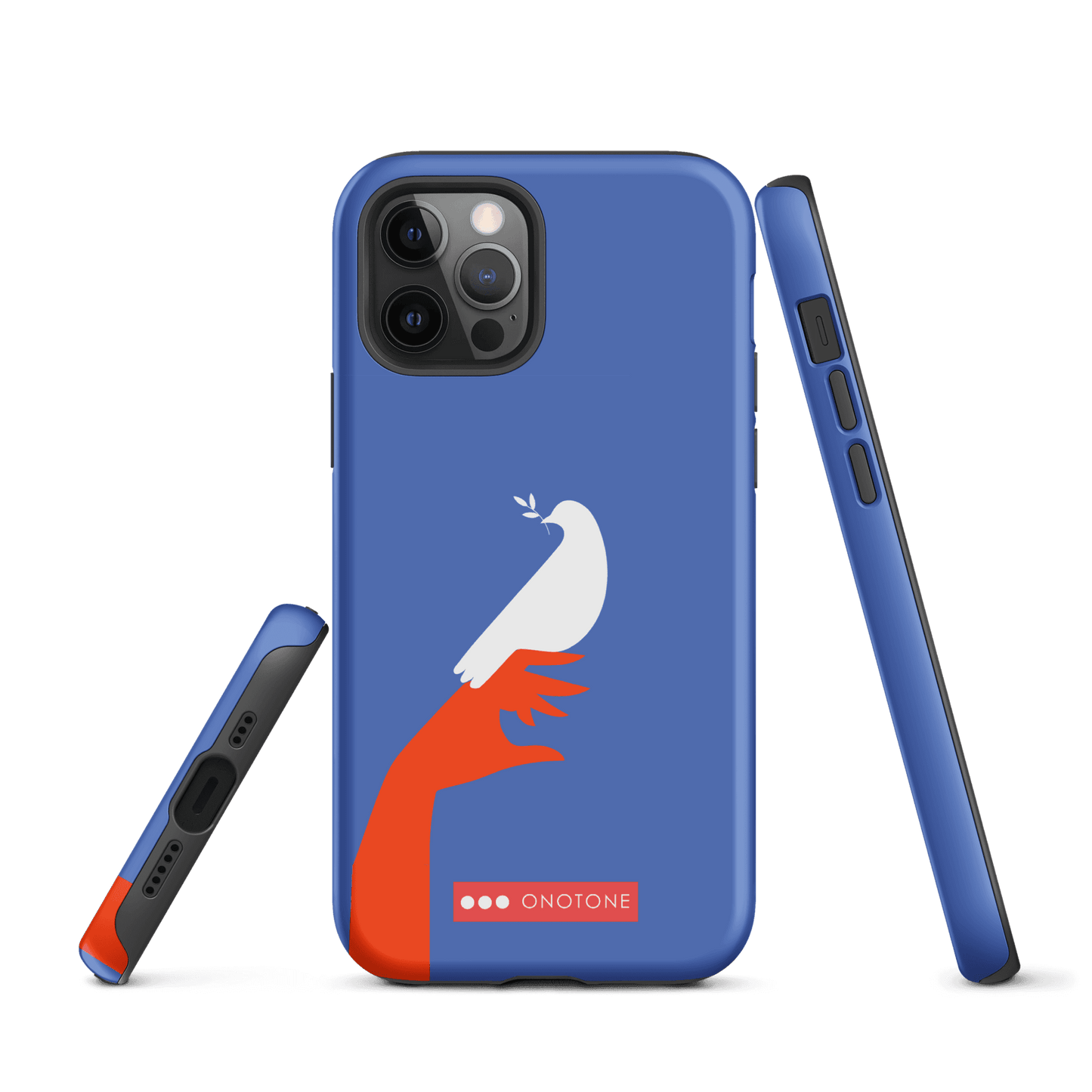 Dual Layer blue modern iPhone® Case ( MD-1673)