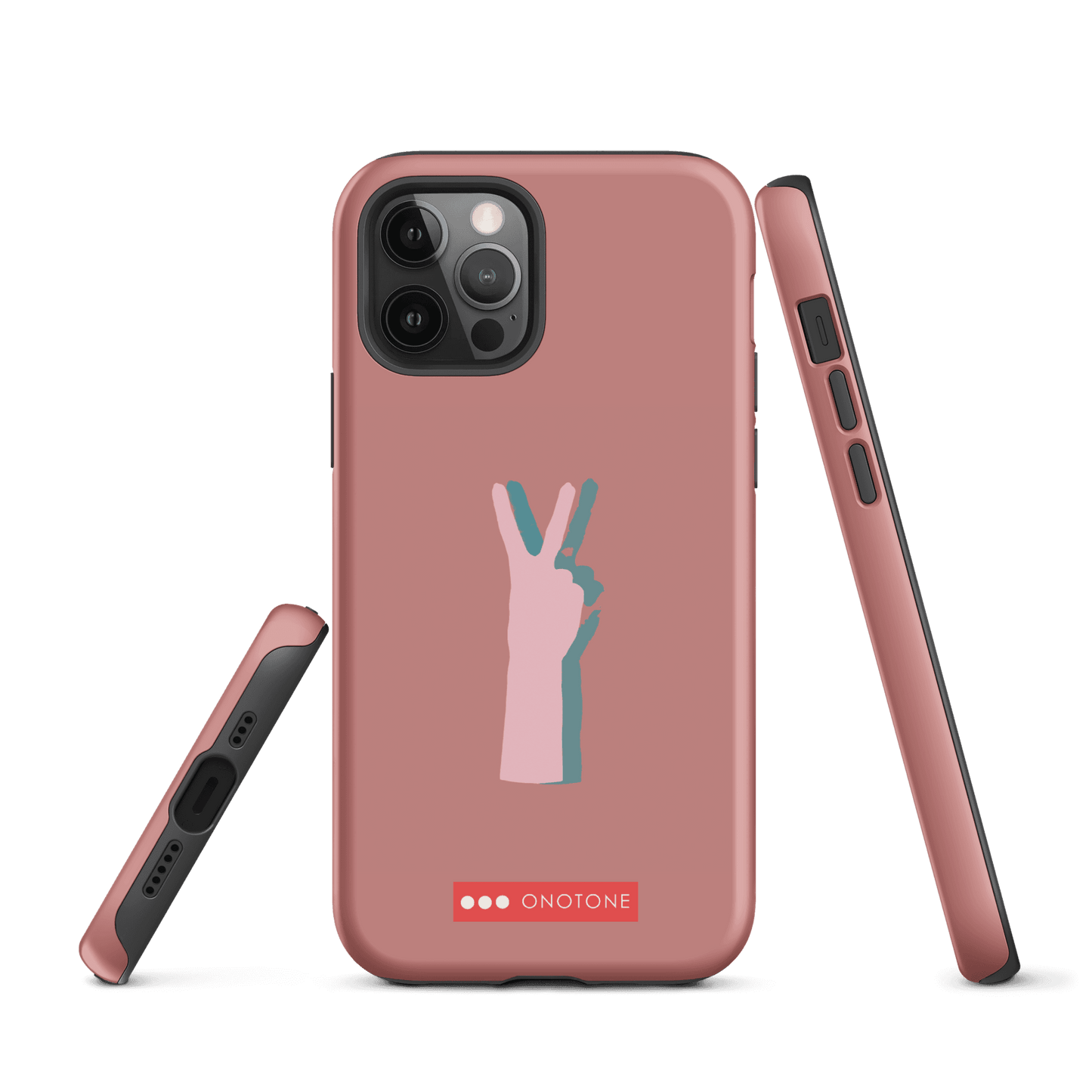 Dual Layer peace out modern iPhone® Case ( MD-1505)