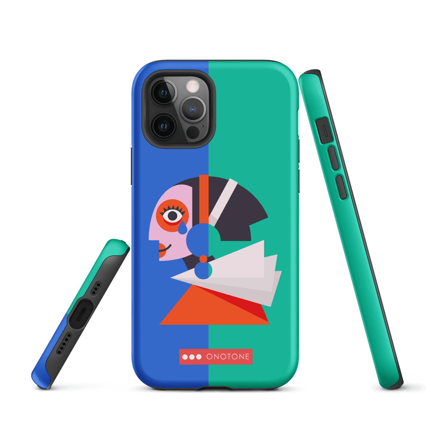 Dual Layer green modern iPhone® Case ( MD-1617)