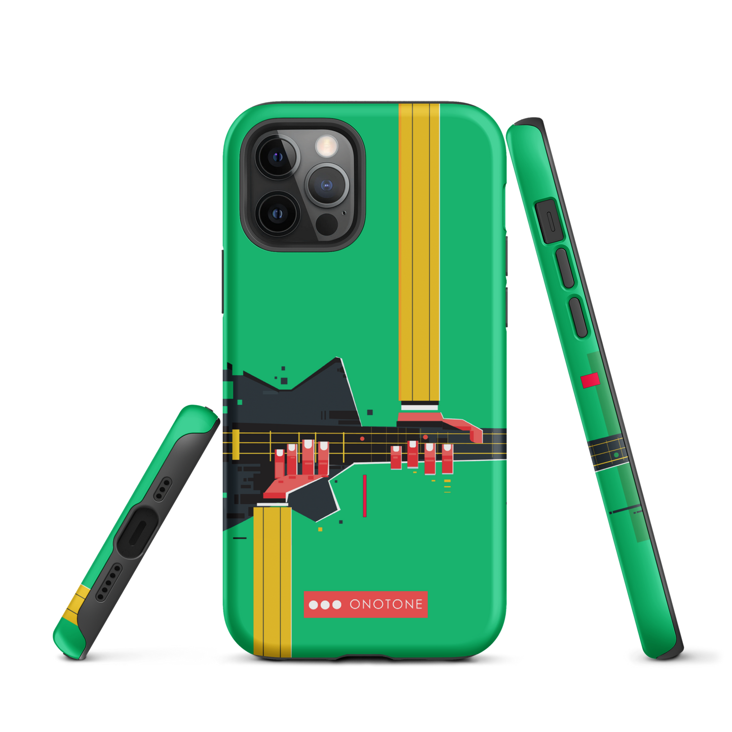 Dual Layer green modern iPhone® Case