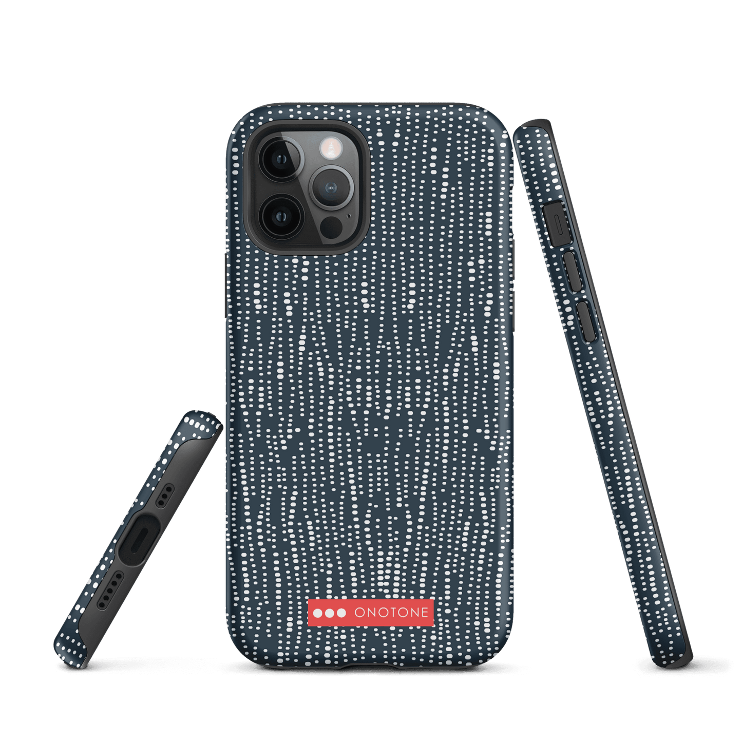 Japanese design indigo iPhone® Case with dotted patterns (IND-009)