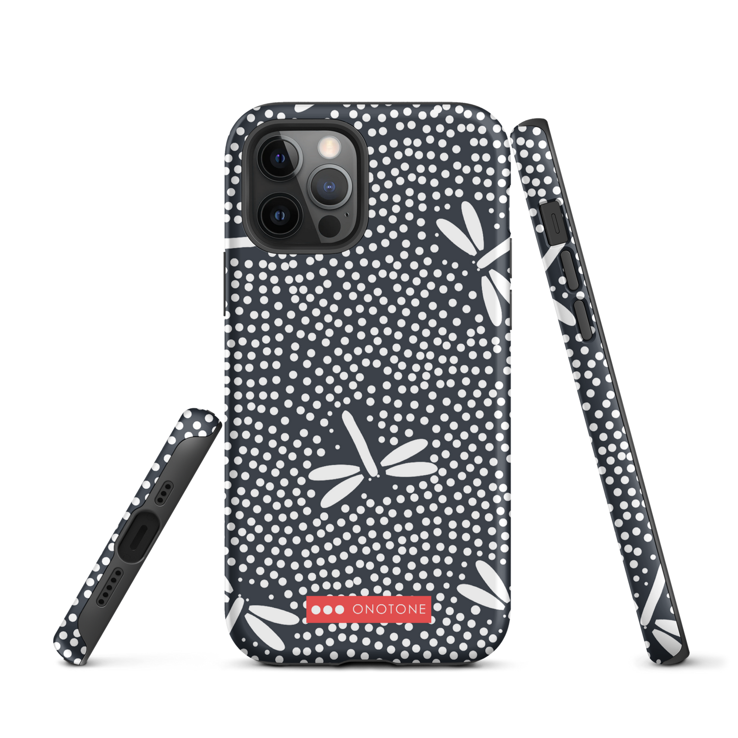 Japanese design indigo iPhone® Case with firefly patterns