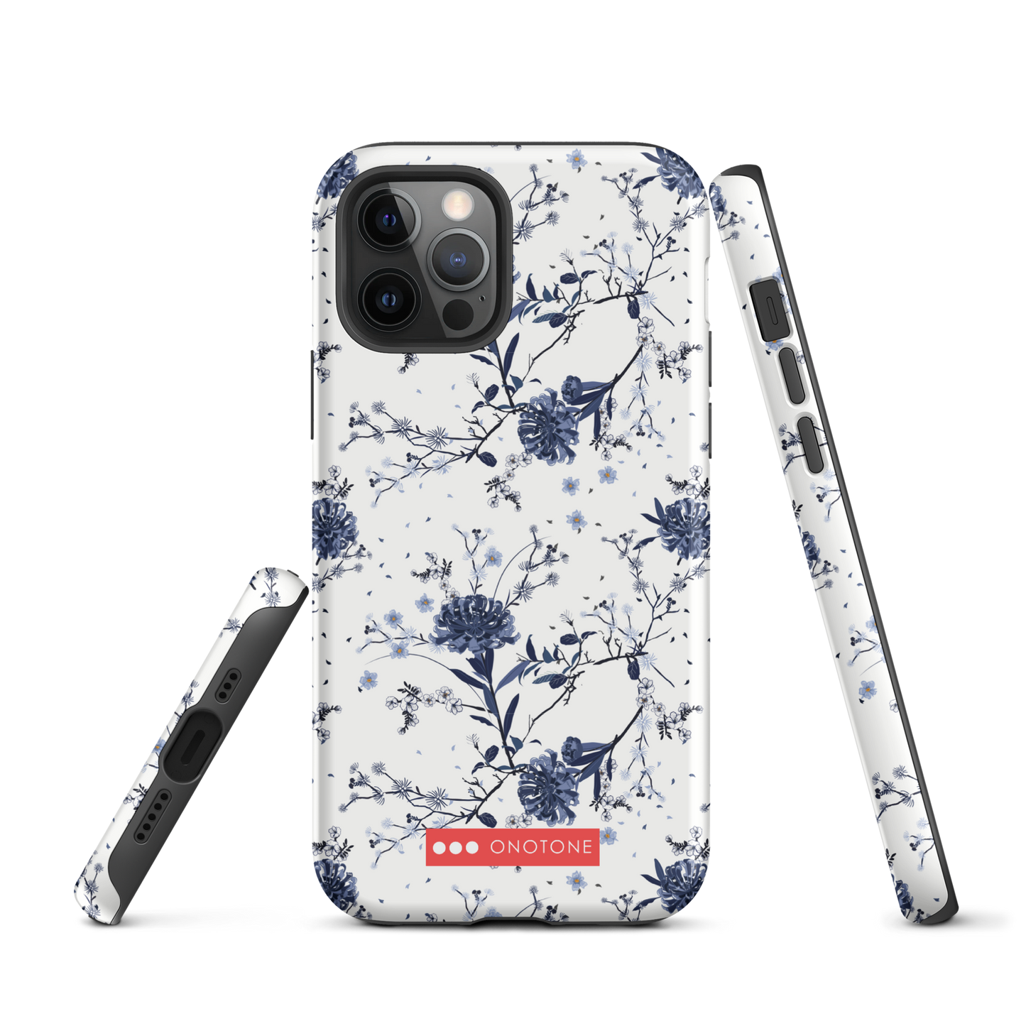 Japanese design indigo iPhone® Case with patterns
