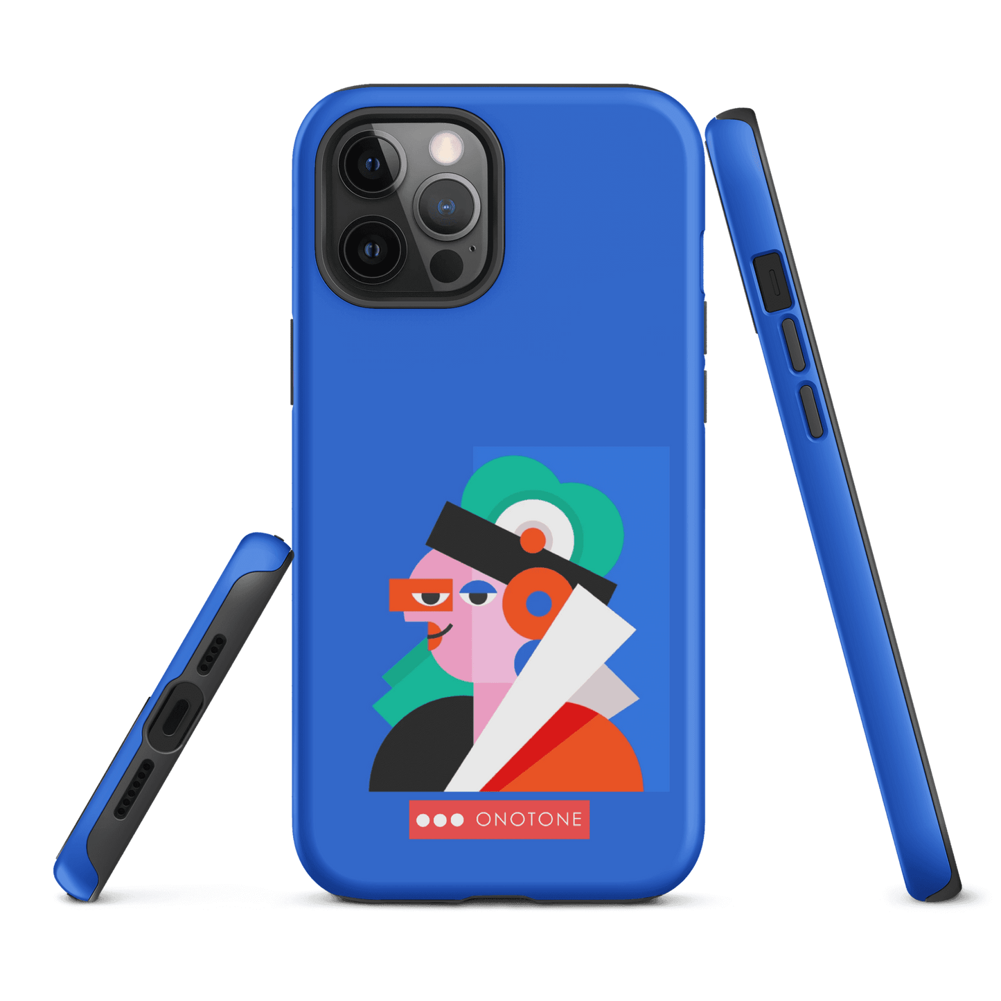 Dual Layer blue modern iPhone® Case ( MD-4071)