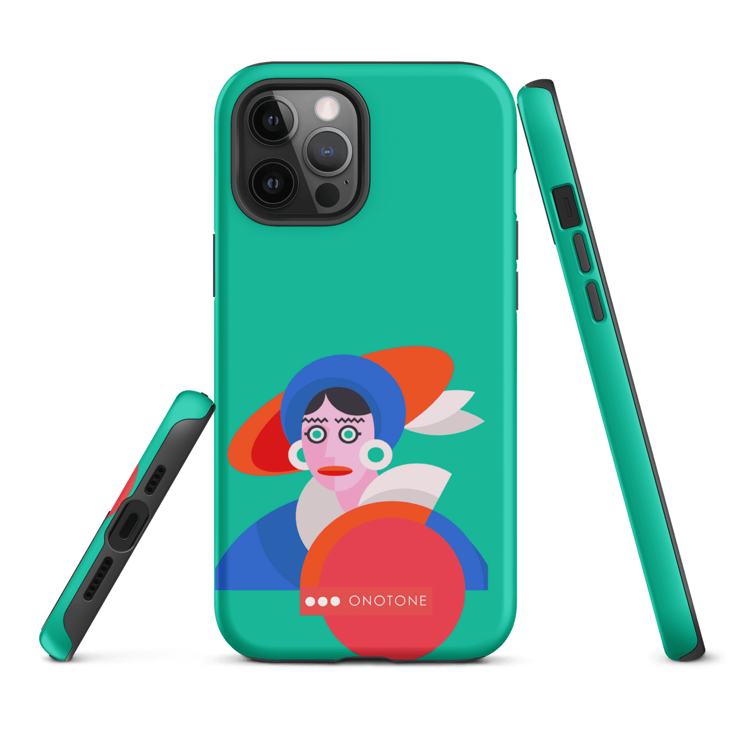 Dual Layer green modern iPhone® Case ( MD-3689)