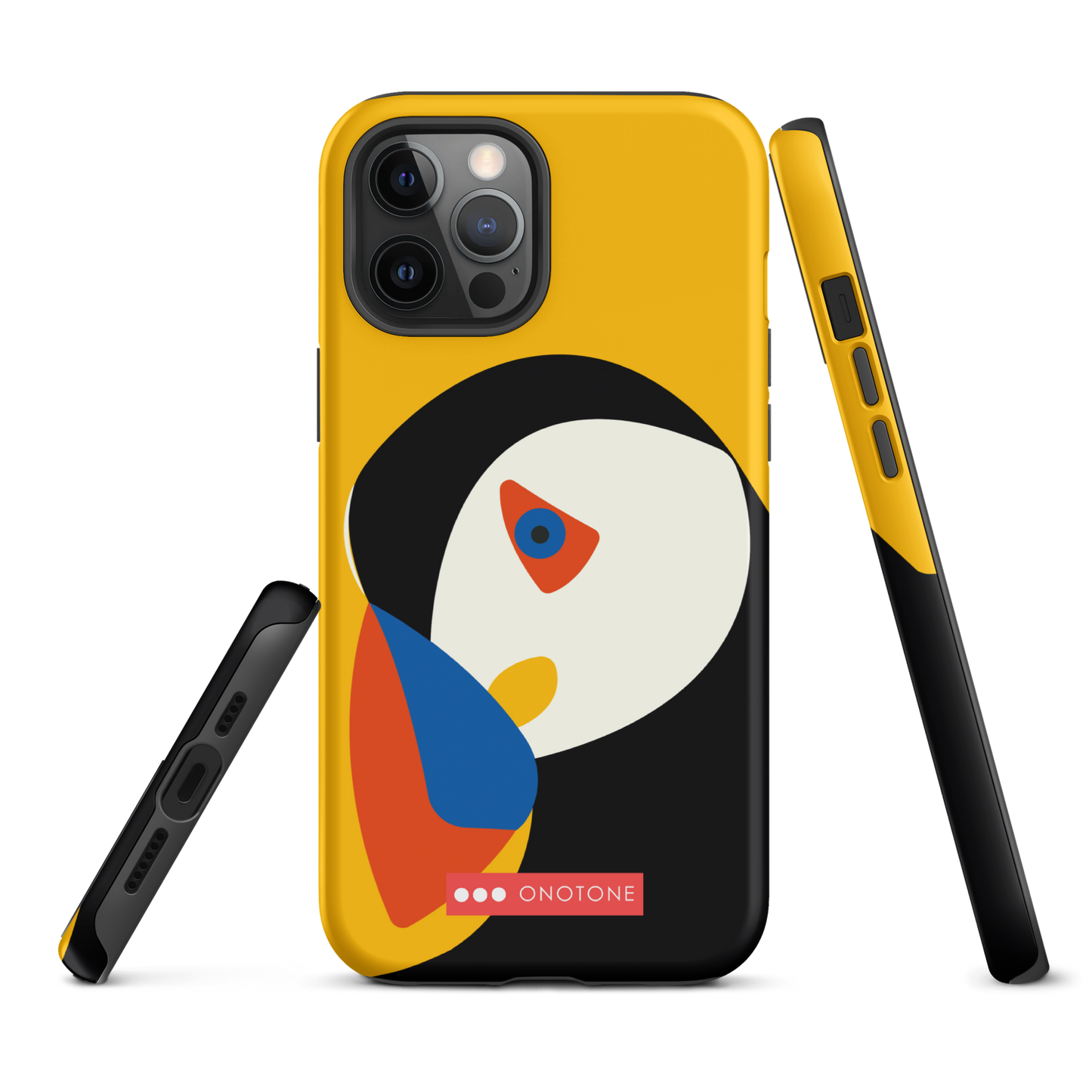 Dual Layer yellow modern iPhone® Case
